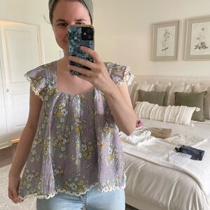 Carly Jean Los Angeles Darcy Blouse, Size S